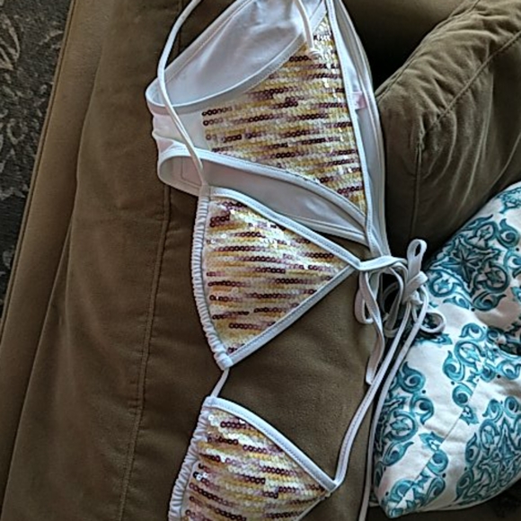 Victoria's Secret Pink & White Bikini - Picture 3 of 11